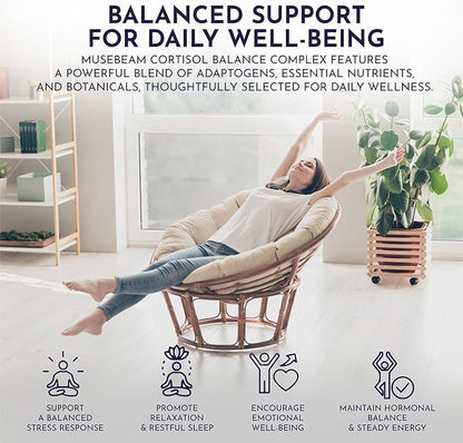 Cortisol Detox Supplement for Women Men - Control & Lowering Cortisol - Magnesium Ashwagandha High Cortisol Level Blocker Reducer - Balance Calm Stress Support Cleanse Adrenal Health