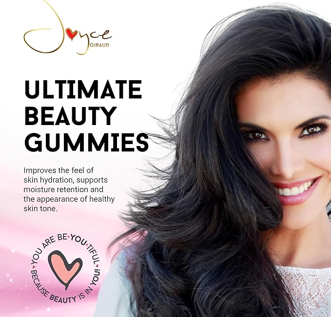 Joyce Giraud Ultimate Beauty Gummies, 90-Day Supply, Supports Skin Hydration & Healthy Skin Tone, 270 Gummies