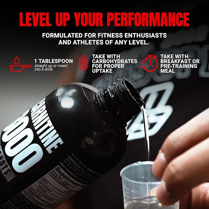 ProSupps L-Carnitine Liquid 3000, Stimulant-Free Liquid Shots for Men & Women - Clean Workout Drink for Energy, Performance & Muscle Recovery - No Sugar, No Carbs - 31 Servings, Green Apple