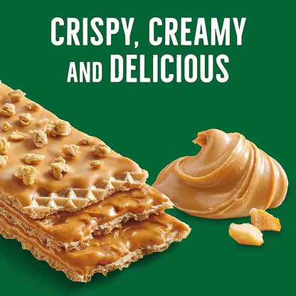Nature Valley Crispy Creamy Wafer Bars, Peanut Butter, 4g Protein, 5 Bars, 6.5 oz