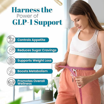 Candid Cleanse Supplement with GLP-1 Support - Oregano Leaf, Caprylic Acid & LactoSpore | Candida Support Pills for Digestive Health | Candida Cleanse Detox for Women & Men | 30