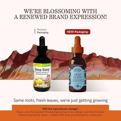 Herbs Etc. - Deep Sleep - Natural Herbal Supplement - Non-Habit Forming - 2 oz Liquid Extract (Contains Fresh Extracts of California Poppy, Valerian, Passionflower, Chamomile, Lemon Balm)