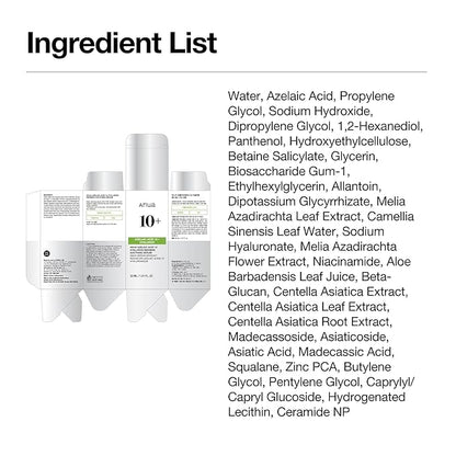 Anua Azelaic Acid 10 Hyaluron Redness Soothing Serum, Facial Serum for Blemish-Prone & Oily-Prone Skin, Lightweight & Hydrating Blemish Care, Hyaluronic Acid, Korean Skincare, 1.01 fl oz.