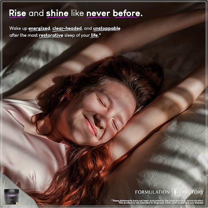 Formulation Factory 10-in1 Magnesium Glycinate Sleep Aid - The Night Before Recovery Complex with Melatonin & L-Theanine - Natural Relaxation Support (6 Month Supply, 360 Capsules)