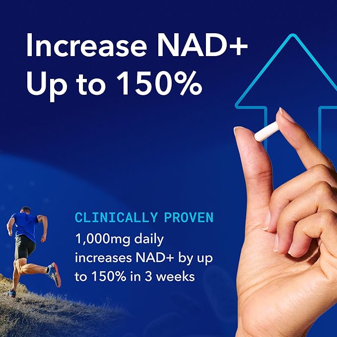 TRU NIAGEN PRO NAD Supplement for Brain Function, Anti Aging, Cell Regeneration | Patented Niagen | Supports Cellular Energy | Nicotinamide Riboside (NR) | 30-1000mg Servings (2x500mg, Take 2 Daily)
