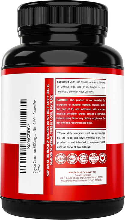 GLP-1 Supplement 14 in 1 Formula (GLP1 Supplement with Berberine, ACV, Chromium, Ceylon Cinnamon, Turmeric & More) Support Gut Health & Metabolism - Third Party Tested, Vegan Safe & USA Made