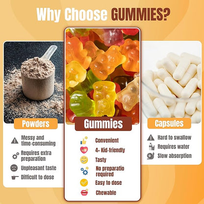 TrueSeaMoss Gummies 3000mg – Irish Sea Moss with Bladderwrack & Burdock Root – 3-in-1 Formula – Fruity Flavor – 60 Gummies