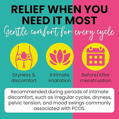 PCOS Support for Fertility & Cycle Health | Hormone Balance for Women | Helps with Irregular Cycles, Vaginal Dryness, Pelvic Discomfort & Mood Swings | Includes 10 Pre-Filled Applicators