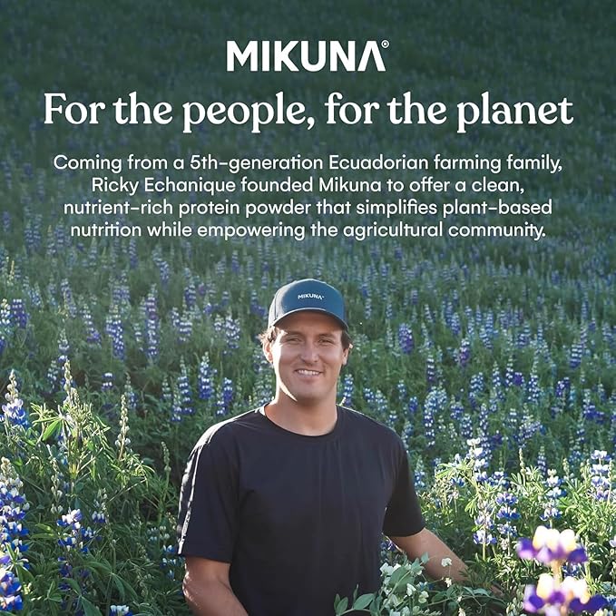 Mikuna Chocho Superfood Protein, Plant-Based Protein Powder - Vegan, Gluten Free, 3g Net Carbs or Less, and Bioavailable, Non-Isolate (8 Servings, Cinnamon Horchata)