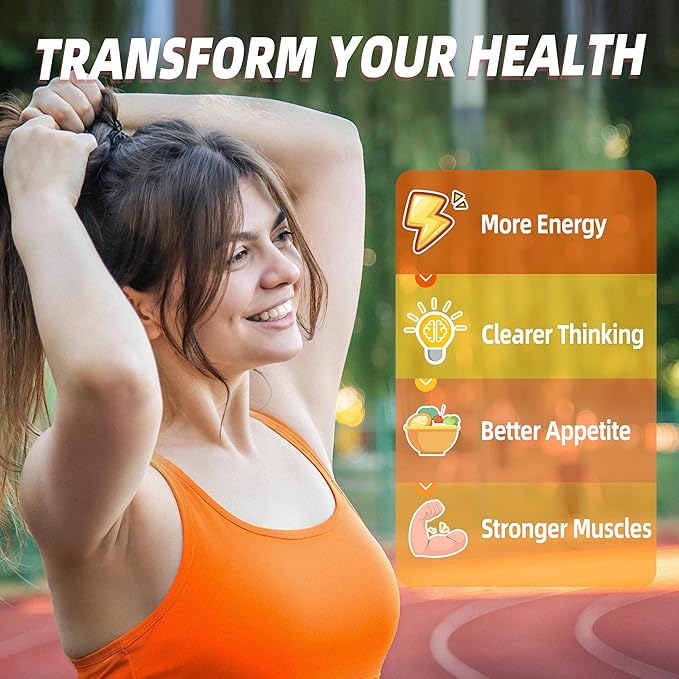 Vitamin B1 Gummies 100mg for Adults & Kids, Thiamine B1 Supplement with 600mg Calcium, Nervous System Supports & Boost Energy, Orange Flavor, Non GMO, Vegan, 120 Chewable Gummies