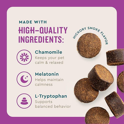 VetIQ Calming Support Supplement,Calming Chews for Dogs Help Manage Stress and Promote Relaxation,Anxiety Relief for Dogs,Made in The USA,120 Count (Pack of 2)