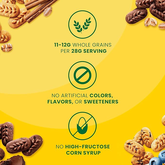 belVita Bite Size Snacks Variety Pack, Blueberry, Chocolate and Cinnamon Brown Sugar Crunchy Bites, 40 Snack Packs