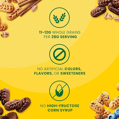 belVita Bite Size Snacks Variety Pack, Blueberry, Chocolate and Cinnamon Brown Sugar Crunchy Bites, 40 Snack Packs