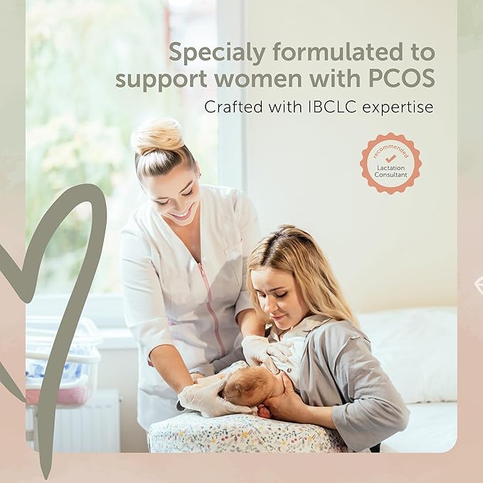Lactation Supplement PCOS Focused Lactation Support with Orgainc Goat’s Rue, Lion’s Mane, Shatavari & Ceylon Cinnamon, Vegan, Non-GMO, Breastfeeding Supplements, 60 Capsules Elevate