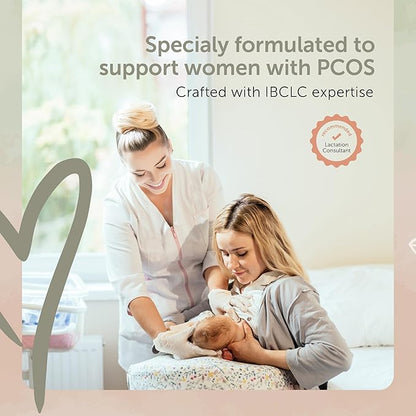 Lactation Supplement PCOS Focused Lactation Support with Orgainc Goat’s Rue, Lion’s Mane, Shatavari & Ceylon Cinnamon, Vegan, Non-GMO, Breastfeeding Supplements, 60 Capsules Elevate