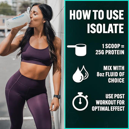 PEScience Isolate Whey Protein Powder, Vanilla Cupcake, 27 Servings, 100% Whey Protein Isolate, Low Carb, Fast Absorbing Post Workout Shake for Men and Women