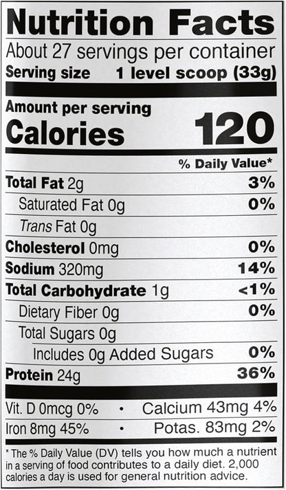 NOW Foods Sports Nutrition, Pea Protein 24 g, Fast Absorbing, Unflavored Powder, 2-Pound
