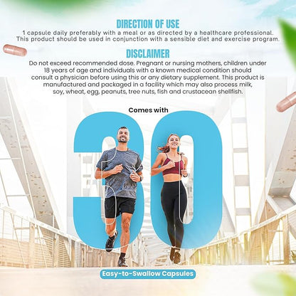 Fat Burner with GLP‑1 Support – Raspberry Ketones, Green Tea & Kelp – Metabolism & Appetite Support for Women & Men – 30 Capsules