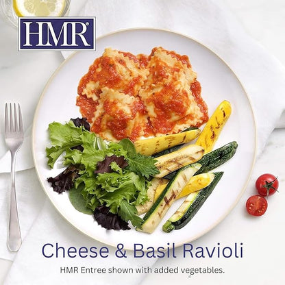 HMR Entrees Meals 5-Pack Variety | Low Calorie Premade Microwave Meals for Weight Loss | Ready to Eat Dinner | Includes Mac & Cheese, Penne Pasta, Turkey Chili, Cheese Basil, Beef Stroganoff
