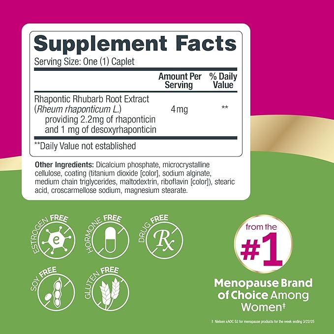Estroven Complete Multi-Symptom Menopause Supplement for Women, 28 Ct., Clinically Proven Ingredient Provide Menopause Relief & Night Sweats & Hot Flash Relief* Drug-Free & Non-GMO