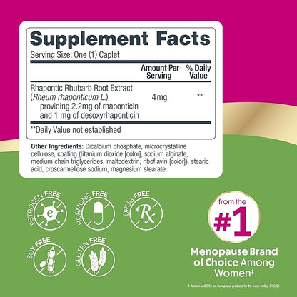 Estroven Complete Multi-Symptom Menopause Supplement for Women, 28 Ct., Clinically Proven Ingredient Provide Menopause Relief & Night Sweats & Hot Flash Relief* Drug-Free & Non-GMO