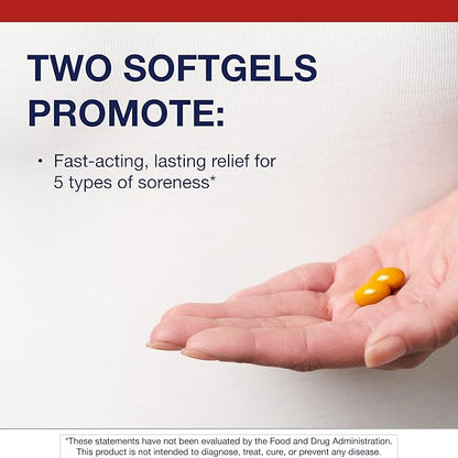 Metagenics Rapid Relief - Herbal Softgel with Turmeric & Boswellia - Supports Fast Relief for Muscle, Back & Joint Discomfort* - Drug-Free, Non-GMO, Gluten-Free - GMP Certified Facility - 20 Softgels