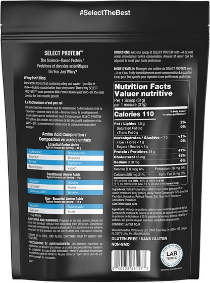 PEScience Select Protein Powder Variety Pack - 5 Flavors - 25 Servings - Protein Powder Sample Pack, Whey and Casein Blend, Keto Friendly, Gluten Free, Digestion Friendly, Amazing Taste