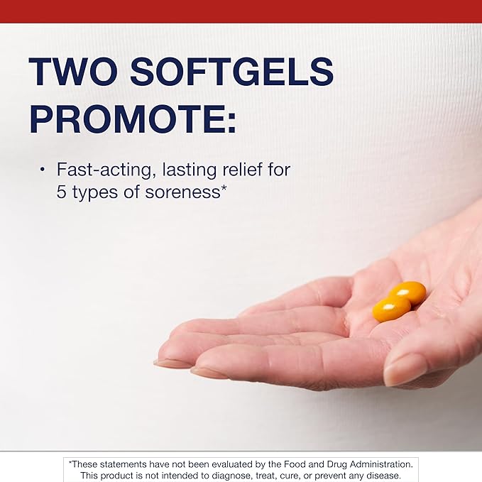 Metagenics Rapid Relief - Herbal Softgel with Turmeric & Boswellia - Supports Fast Relief for Muscle, Back & Joint Discomfort* - Drug-Free, Non-GMO, Gluten-Free - GMP Certified Facility - 60 Softgels
