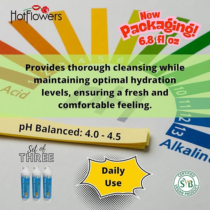 HOT FLOWERS Herbal Fresh Unisex Anal Intimate Wash for Personal Care, pH Balanced for Essentials Body Health, Daily Use, Dry Skin, Proctologist Tested (3)