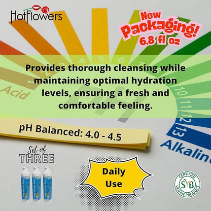 HOT FLOWERS Herbal Fresh Unisex Anal Intimate Wash for Personal Care, pH Balanced for Essentials Body Health, Daily Use, Dry Skin, Proctologist Tested (3)