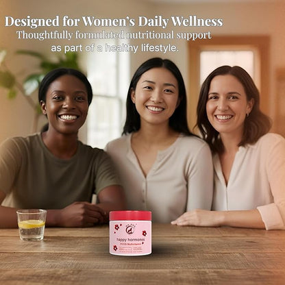 PCOS Multivitamin for Women – Happy Hormones Formula – Myo & D-Chiro Inositol 40:1, Omega-3, Vitamin D3, Zinc & Magnesium – 120 Vegan Capsules