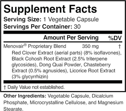 Natural Menopause Support Supplement - Non-GMO, Vegan, Gluten-Free