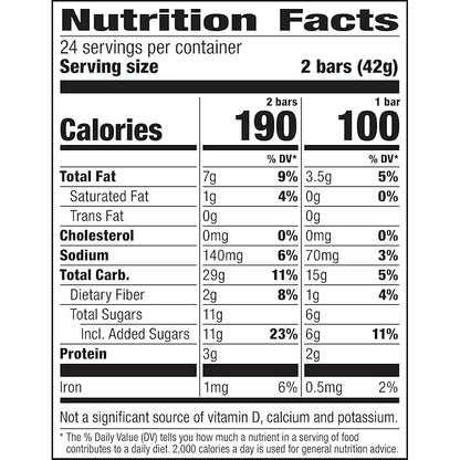Nature Valley Crunchy Granola Bars, Oats 'n Honey, 48 Ct, 35.76 oz (24 Pouches)