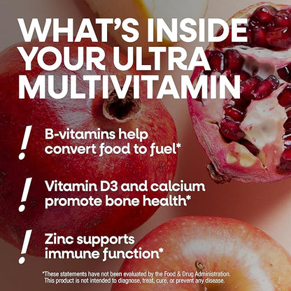Nature’s Way Alive! Ultra Potency Multivitamin for Women 50 Plus, Complete High Potency Formula with Vitamin D3, C, E, Methylated B12, Supports, Heart, Brain, and Bone Health*, 60 Tablets