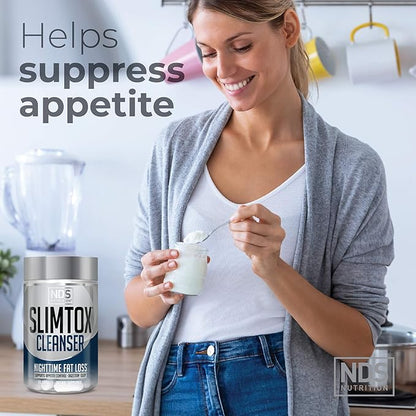 Slim-Tox NDS Nutrition Maximum Fat Loss Support Through Appetite Control, Restful Sleep, Digestive Health - CLA, Chamomile, Safflower Oil - Stimulant Free Dietary Supplement - 90 Capsules …