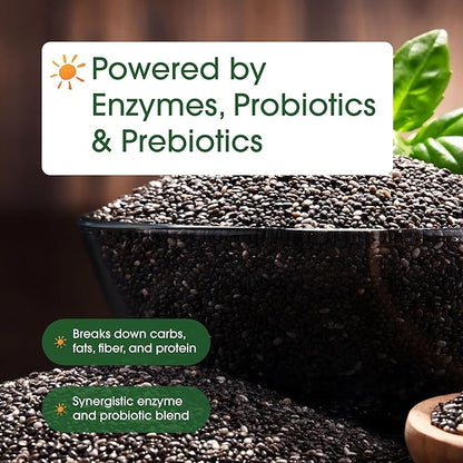 NatureBell Digestive Enzymes - 240 Capsules - Gut & Digestive Health Support Supplement* - with 20 Enzymes, 5 Prebiotics & 10-Strand Probiotic Blend