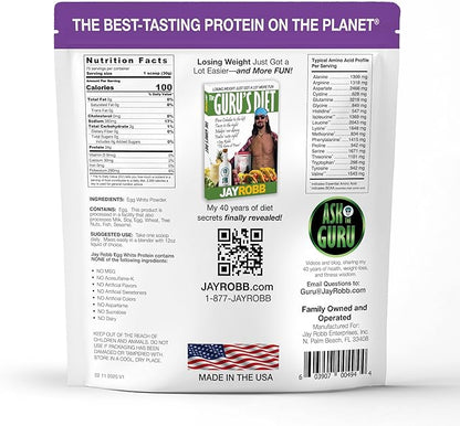 JAYROBB Unflavored Egg White Protein 80 oz, 5 Pound Bag