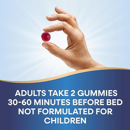 Nature's Way Adult Melatonin Gummies, Supports Restful Sleep*, Fall Asleep Faster*, Strawberry Flavored, 5 mg Melatonin Gummies per 2-Gummy Serving, 120 Count