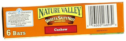 Nature Valley Sweet and Salty Nut Granola Bars, Cashew, 6 Bars, 7.2 oz