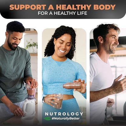 Nutrology TRIPACT Protein Powder - 7-in-1 Meal Replacement Shake with Grass Fed Whey Protein Powder, Pea, Rice, Greens for Muscle Recovery & Immunity, Creamy Chocolate Flavor, 20 Servings