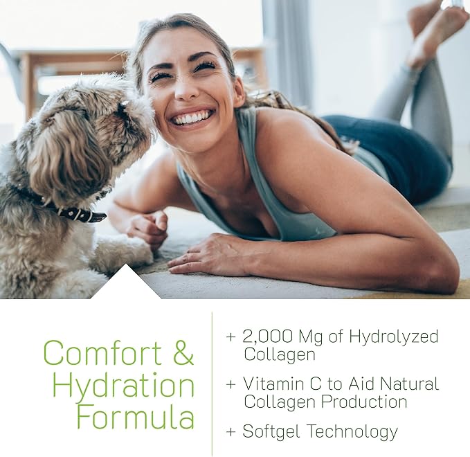 Irwin Naturals Deep Tissue Collagen-Pure - 80 Liquid Softgels - Intense Nourishment for The Skin - 2,000 mg of Hydrolyzed Collagen - 16 Total Servings