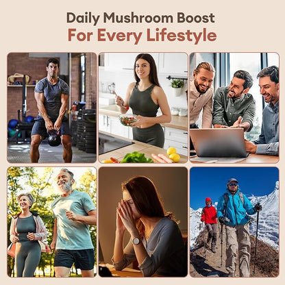 Mushroom Gummies 16-In-1 Mushroom Blend With Ashwagandha Gummies For Brain Health,Cognitive, Memory & Focus,Energy 0g Added Sugar Mushroom Supplement Lions Mane,Reishi,Cordyceps,Turkey Tail,Chaga (60)