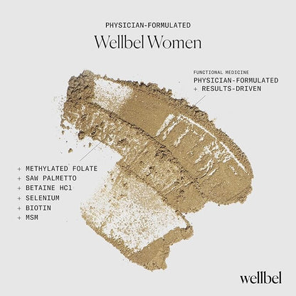 WELLBEL Women Clean Supplement for Hair, Skin, and Nails, Vegan, Gluten Free and Non GMO 90 Count