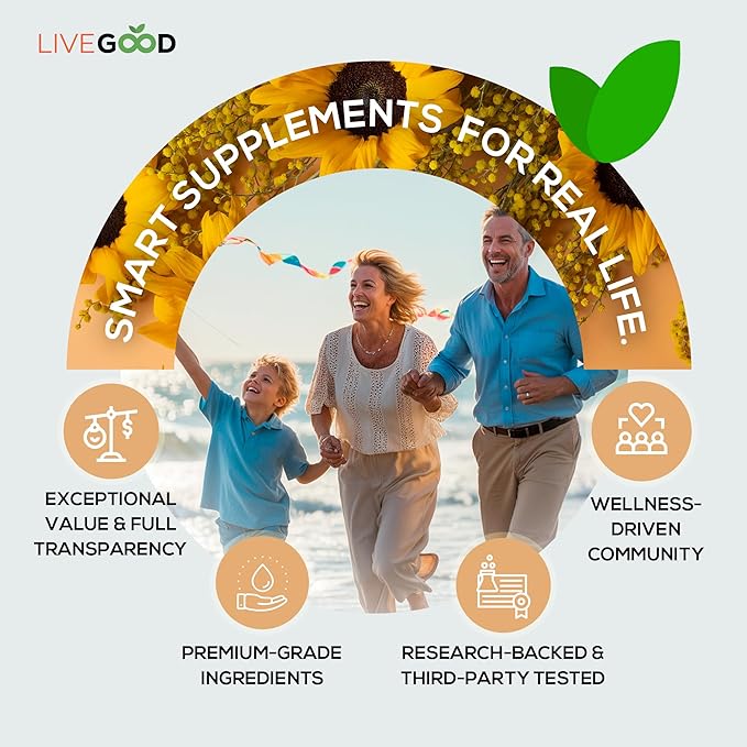 LIVEGOOD Organic D3 K2 Supplement 2000 IU, Vegan Capsules with MK-7, Pure Vitamin D3 with K2 for Immune, and Bone Support Made in the USA Organic D3 K2 Formula (60 Count)