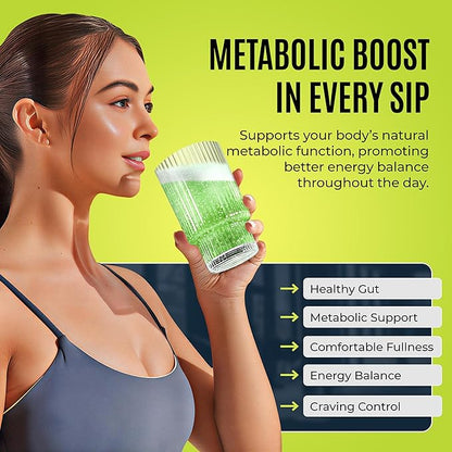 MOCKTALE-1 Metabolic GLP-1 Weight Management Supplement with Berberine & Akkermansia, Chromium, Ceylon Cinamon, Apple Cider Vinegar Lemon Mint Flavor Non-Alcoholic Cocktail 30 Packets