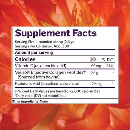 Reserveage Beauty Collagen Replenish Powder - No-Taste Collagen for Radiant Skin & Hair Growth - Mixes Easily in Liquid or Smoothie - 2.5 oz