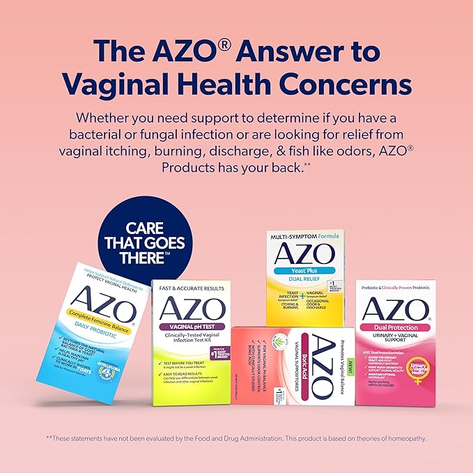 AZO® Boric Acid Vaginal Suppositories for Women, Helps Support Odor Control with Clinically Studied Boric Acid, Non-GMO (Pack of 60)