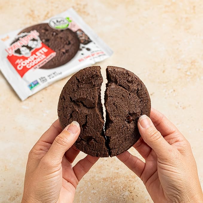 Lenny & Larry's Complete Protein Cookie, [Big Time Brownie], Chewy Soft Baked, 8g Plant Protein, Vegan, Non-GMO, High Fiber, [2 Ounce] Cookie (Pack of 12)