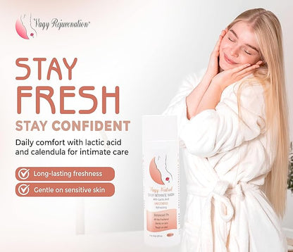 Vagy Rejuvenation Vagy Lactic Feminine Wash with Lactic Acid & Calendula – Gentle Intimate Wash Women pH Balance – Refreshing Vaginal Cleanser – 8 oz (8 oz, L' Homme) (Unscented)