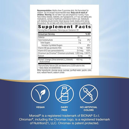 Nature's Way Weight Manager Gummy, Helps Manage Cravings & Promotes Abdominal Fat Loss*(1), with Clinically Studied Ingredients, Vitamins B6 & B12, Strawberry Flavored, 60 Gummies